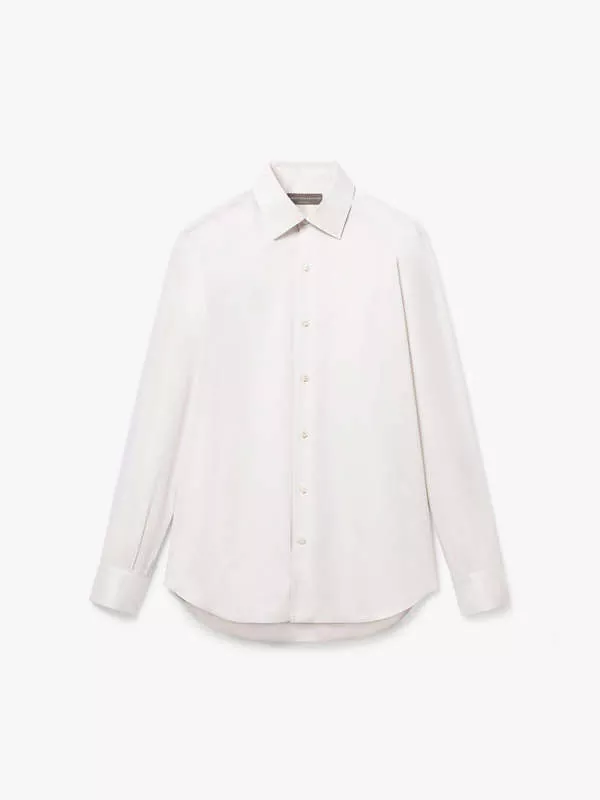 COTTON SHIRT IN TAUPE CAMEL